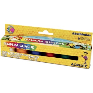 TINTA GUACHE 15ML 06 CORES