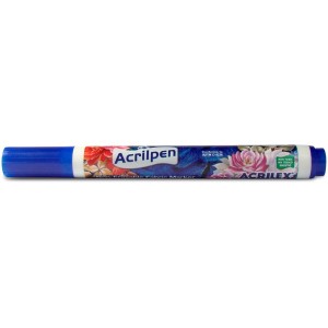 CANETA TECIDO AZUL TURQUESA ACRILPEN