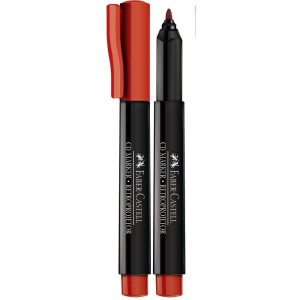 CANETA RETROPROJETOR 1.0MM VERMELHO PONTA MEDIA