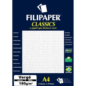 PAPEL A4 VERGE BRANCO 180G CX C/20