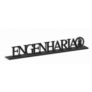 PLACA DECORATIVA CURSO PROFISSAO MDF RES - ENGENHARIA - BRASFOOT
