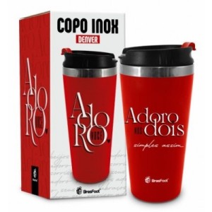 COPO TERMICO EMBORRACHADO - ADORO NOS DOIS
