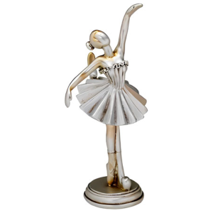 ESTATUETA EM RESINA BAILARINA 07X20 CM