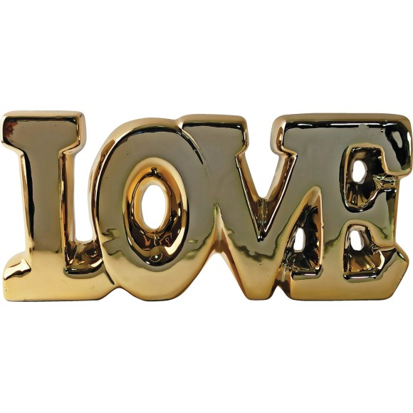 ENFEITE LETTER LOVE DOURADO
