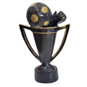 TROFEU FUTEBOL BOLA E CHUTEIRA