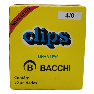 CLIPS 4/0 GALVANIZADO C/50 UN LINHA LEVE