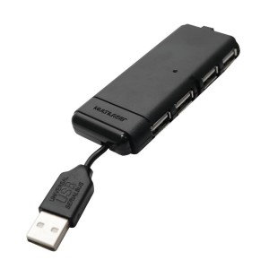 USB 2.0 HUB SLIM 4 PORTAS PRETO