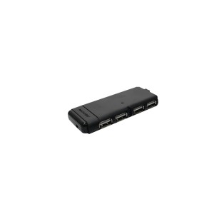 USB 2.0 HUB SLIM 4 PORTAS PRETO