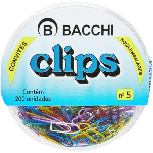 CLIPS COLORIDO MINI CORES DIVERSAS C/200 UN
