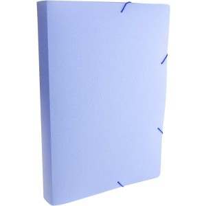 PASTA A/E 20MM AZUL PASTEL SERENA PLASTICA OFICIO