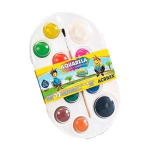 AQUARELA ACRILEX C/12 CORES