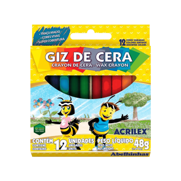 GIZ DE CERA FINO 12 CORES
