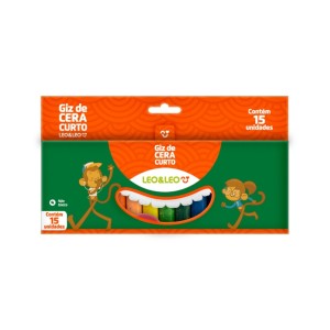 GIZ DE CERA 15 CORES CURTO